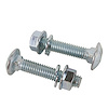 34967 Side Exhaust Pipe Rear Bolt, 1965-1967 Chevy Corvette, Lockwasher & Nut Set, 6 Piece - image 1