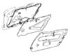 39945 Door Panel Vapor Barriers, 1968-1977 Chevy Corvette - image 3
