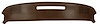 400953 Upper Dash Pad, 1970-1972 Chevy Corvette, Dark Saddle - image 1
