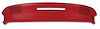 401024 Upper Dash Pad, 1977-1977 Chevy Corvette, Red - image 1