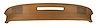 4010B2 Dash Pad, 1977-1977 Chevy Corvette, Dark Buckskin Upper - image 1
