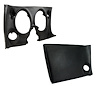 401120PR Lower Dash Pad Pair, 1968-1968 Chevy Corvette, Black - image 1