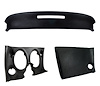 401120ST Upper & Lower Dash Pad Set, 1968-1968 Chevy Corvette, Black - image 1