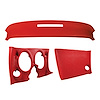 401130ST Upper & Lower Dash Pad Set, 1968-1968 Chevy Corvette, Red - image 1