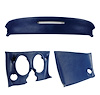 401132ST Upper & Lower Dash Pad Set, 1968-1968 Chevy Corvette, Dark Blue - image 1