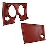 401138PR Lower Dash Pad Pair, 1968-1968 Chevy Corvette, Dark Orange - image 1