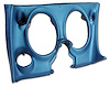 401141 Lower Dash Pad, 1968-1968 Chevy Corvette, Bright Blue, Left/Driver - image 1