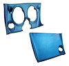401141PR Lower Dash Pad Pair, 1968-1968 Chevy Corvette, Bright Blue - image 1