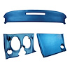 401141ST Upper & Lower Dash Pad Set, 1968-1968 Chevy Corvette, Bright Blue - image 1