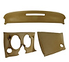 401156ST Upper & Lower Dash Pad Set, 1968-1968 Chevy Corvette, Saddle - image 1