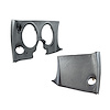 401163PR Lower Dash Pad Pair, 1968-1968 Chevy Corvette, Gunmetal - image 1