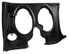 401320 Lower Dash Pad, 1969 Chevy Corvette, Black, Left/Driver - image 1