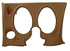 401356 Lower Dash Pad, 1969 Chevy Corvette, Saddle, Left/Driver - image 1