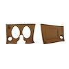 401356PR Lower Dash Pad Pair, 1969 Chevy Corvette, Saddle - image 1