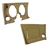 401515PR Lower Dash Pad Pair, 1970-1970 Chevy Corvette, Light Saddle - image 1
