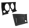 401520PR Lower Dash Pad Pair, 1970-1970 Chevy Corvette, Black - image 1