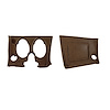 401553PR Lower Dash Pad Pair, 1970-1970 Chevy Corvette, Dark Saddle - image 1
