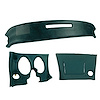 401719ST Upper & Lower Dash Pad Set, 1976-1976 Chevy Corvette, Blue Green - image 1