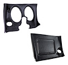 401720PR Lower Dash Pad Pair, 1971-1976 Chevy Corvette, Black - image 1