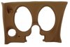 401723PR Lower Dash Pad Pair, 1973-1973 Chevy Corvette, Dark Saddle - image 2