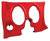 401730 Lower Dash Pad, 1971-1972 Chevy Corvette, Red, Left/Driver - image 1