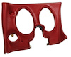 401734 Lower Dash Pad, 1976-1976 Chevy Corvette, Firethorn, Left/Driver - image 1