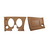 401751PR Lower Dash Pad Pair, 1973-1975 Chevy Corvette, Medium Saddle - image 1