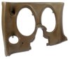 401753PR Lower Dash Pad Pair, 1971-1972 Chevy Corvette, Dark Saddle - image 2