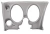 401761PR Lower Dash Pad Pair, 1974-1975 Chevy Corvette, Silver - image 2