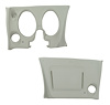 401767PR Lower Dash Pad Pair, 1976-1976 Chevy Corvette, Smoke - image 1