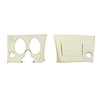 401776PR Lower Dash Pad Pair, 1976-1976 Chevy Corvette, White - image 1