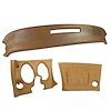 4017B2ST Upper & Lower Dash Pad Set, 1976-1976 Chevy Corvette, Dark Buckskin - image 1