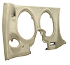 401816 Lower Dash Pad, 1974-1975 Chevy Corvette, Neutral, Left/Driver, w/Lower A/C Vent Cutout - image 1