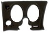 401820PR Lower Dash Pad Pair, 1974-1976 Chevy Corvette, Black, w/Lower AC Vent Cutout - image 2