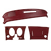 401831ST Upper & Lower Dash Pad Set, 1974-1975 Chevy Corvette, Oxblood, w/Lower A/C Vent Cutout - image 1