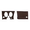 401855PR Lower Dash Pad Pair, 1976-1976 Chevy Corvette, Dark Brown, w/Lower AC Vent Cutout - image 1