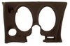 401855ST Upper & Lower Dash Pad Set, 1976-1976 Chevy Corvette, Dark Brown, w/Lower A/C Vent Cutout - image 3