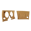 401857PR Lower Dash Pad Pair, 1976-1976 Chevy Corvette, Buckskin, w/Lower AC Vent Cutout - image 1