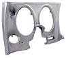 401861 Lower Dash Pad, 1974-1975 Chevy Corvette, Silver, Left/Driver, w/Lower A/C Vent Cutout - image 1