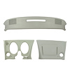 401867ST Upper & Lower Dash Pad Set, 1976-1976 Chevy Corvette, Smoke, w/Lower A/C Vent Cutout - image 1