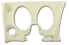 401876 Lower Dash Pad, 1976-1976 Chevy Corvette, White, Left/Driver, w/Lower A/C Vent Cutout - image 1
