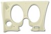 401876PR Lower Dash Pad Pair, 1976-1976 Chevy Corvette, White, w/Lower AC Vent Cutout - image 2