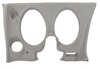 4018A2ST Upper & Lower Dash Pad Set, 1976-1976 Chevy Corvette, Dark Smoke, w/Lower A/C Vent Cutout - image 3