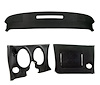 402020ST Upper & Lower Dash Pad Set, 1977-1977 Chevy Corvette, Black, W/O Lower A/C Vent Cutout - image 1