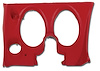 402024 Lower Dash Pad, 1977-1977 Chevy Corvette, Red, Left/Driver - image 1