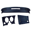 402045ST Upper & Lower Dash Pad Set, 1977-1977 Chevy Corvette, Dark Blue, W/O Lower A/C Vent Cutout - image 1