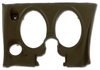 402055PR Lower Dash Pad Pair, 1977-1977 Chevy Corvette, Dark Brown, W/O Lower AC Vent Cutout - image 2
