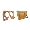 402057PR Lower Dash Pad Pair, 1977-1977 Chevy Corvette, Buckskin, W/O Lower AC Vent Cutout - image 1