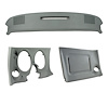 402067ST Upper & Lower Dash Pad Set, 1977-1977 Chevy Corvette, Smoke, W/O Lower A/C Vent Cutout - image 1