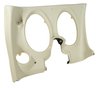 402076ST Upper & Lower Dash Pad Set, 1977-1977 Chevy Corvette, White, W/O Lower A/C Vent Cutout - image 3